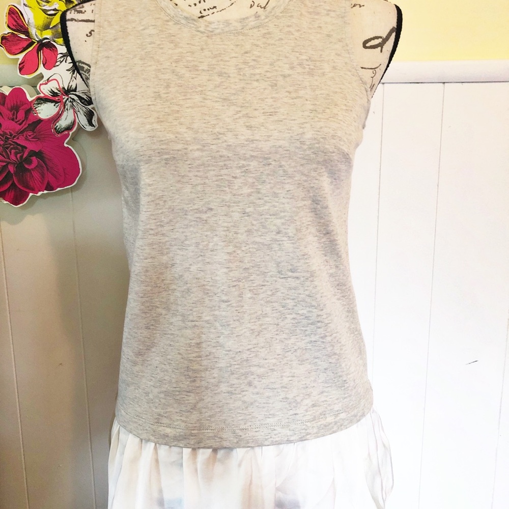 J.crew tank top with ruffles bottom